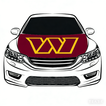 NFL Washington Commanders Flag-3.3x5 Ft 6X7Ft NFL Car Hood Cover Banner Flag Of Washington Redskins-100% polyester
