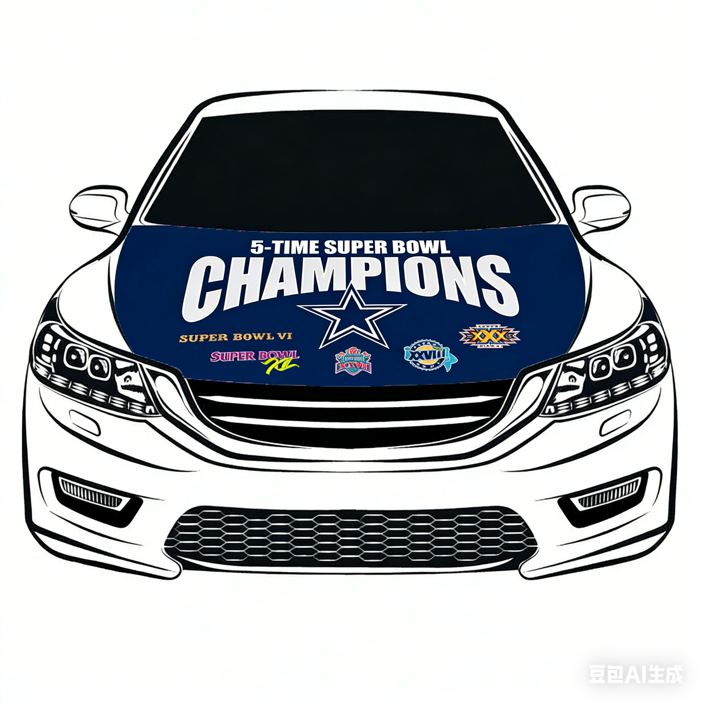 NFL Dalls Cowboys Flag-3.3x5 Ft 6X7Ft Car Hood Cover Banner Flag Of Dalls Cowboys -100% polyester