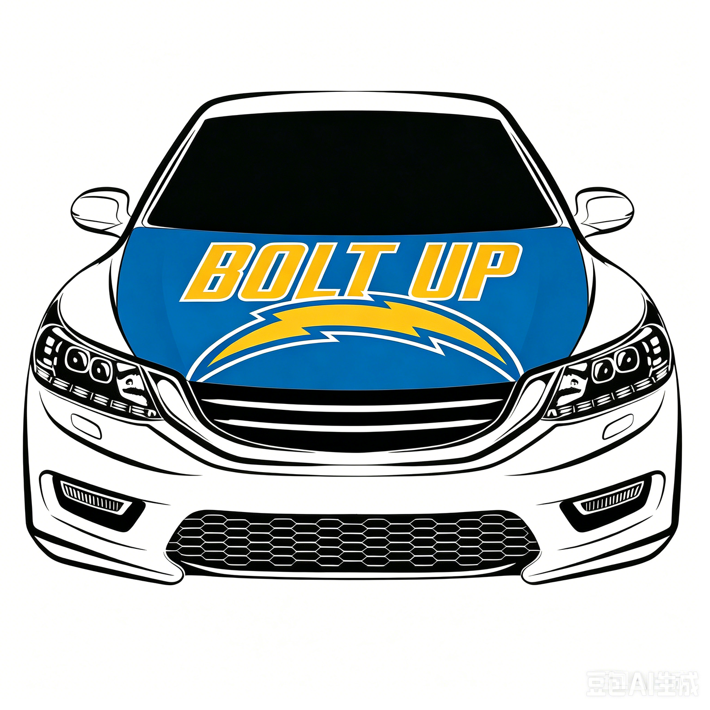 Los Angeles Chargers Flag-3.3x5 Ft 6X7Ft Car Hood Cover Banner Flag Of NFL Chargers -100% polyester
