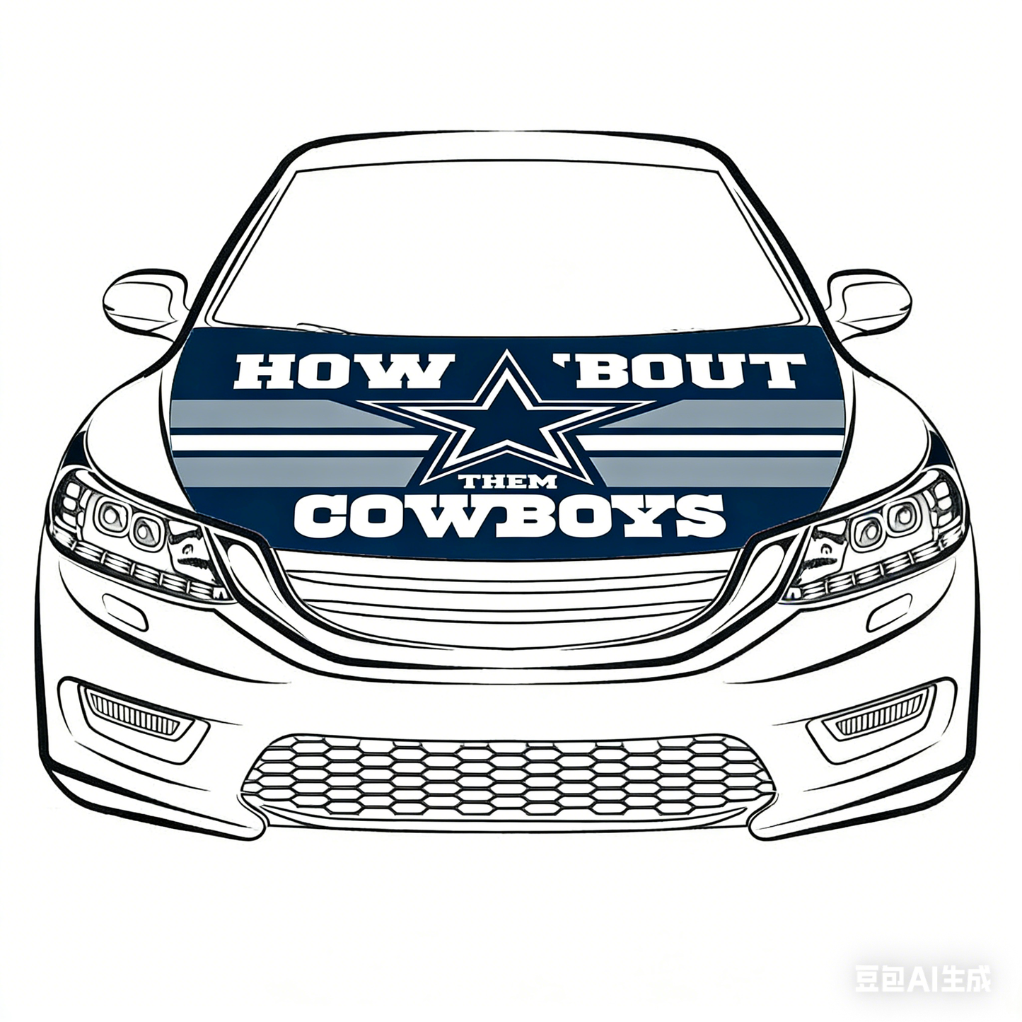 NFL Dalls Cowboys Flag-3.3x5 Ft 6X7Ft Car Hood Cover Banner Flag Of Dalls Cowboys -100% polyester