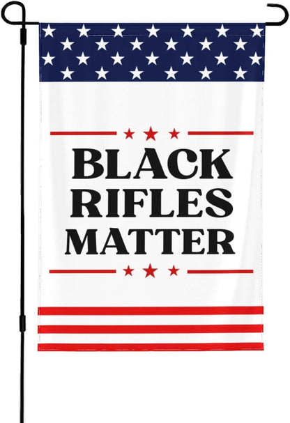 Black Rifles Matter-Garden Banner Flag-100% polyester