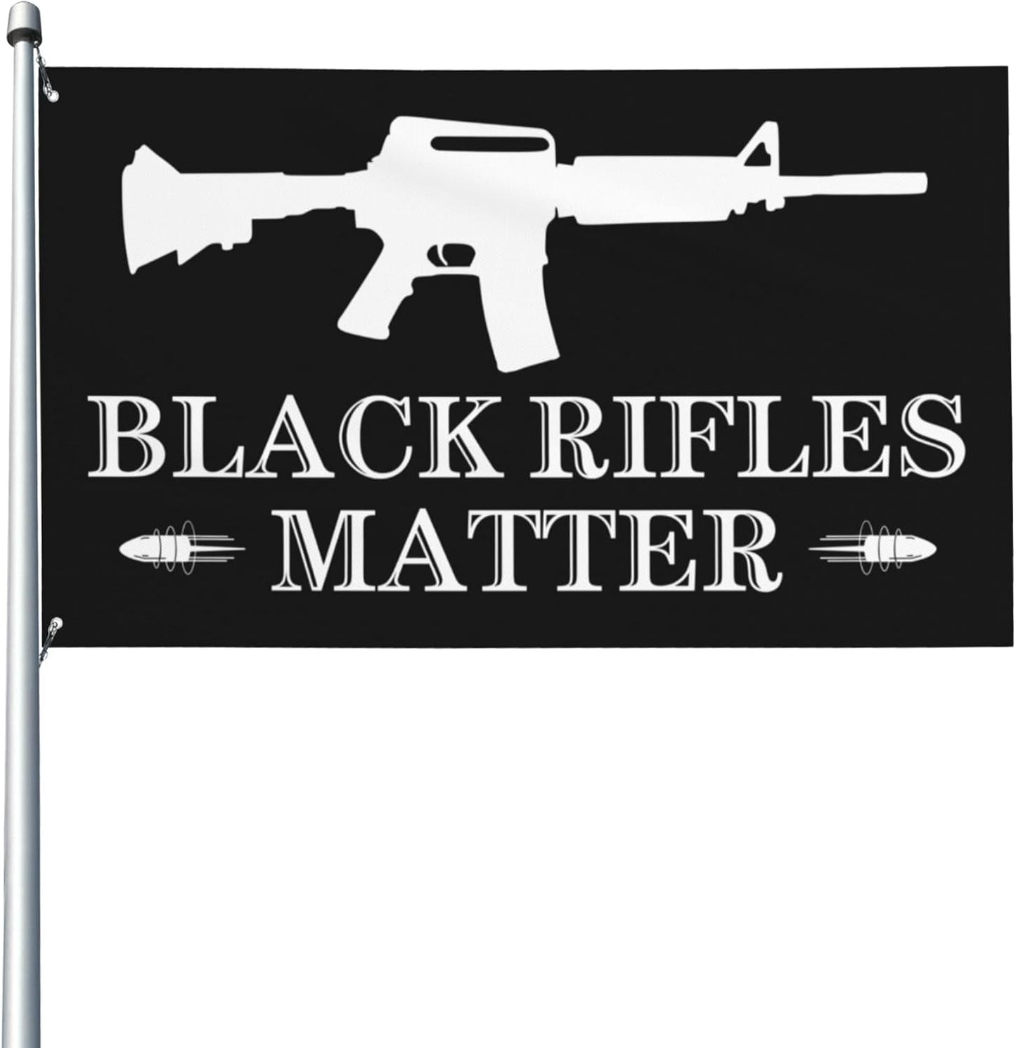 Black Rifles Matter Flag-3x5Ft Banner -100% polyester