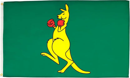 Boxing Kangaroo Australian Flag -3x5Ft BK Banner -100% polyester