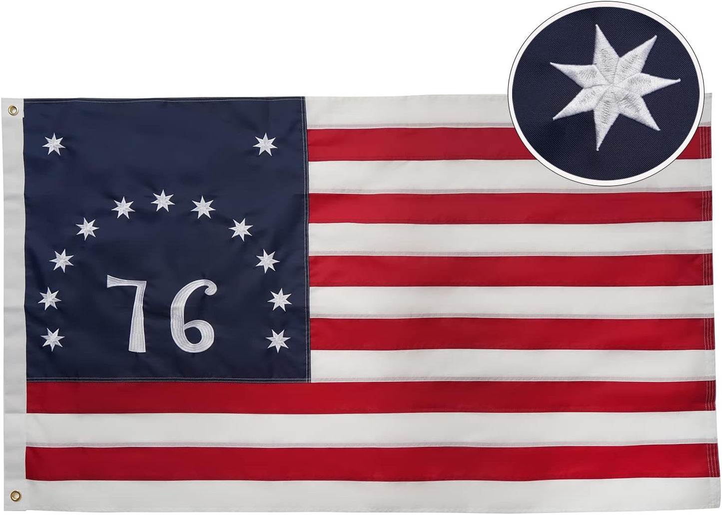 1776 Bennington Flag 3x5FT Betsy Ross Flags 13 Colonies US 76 American Flag