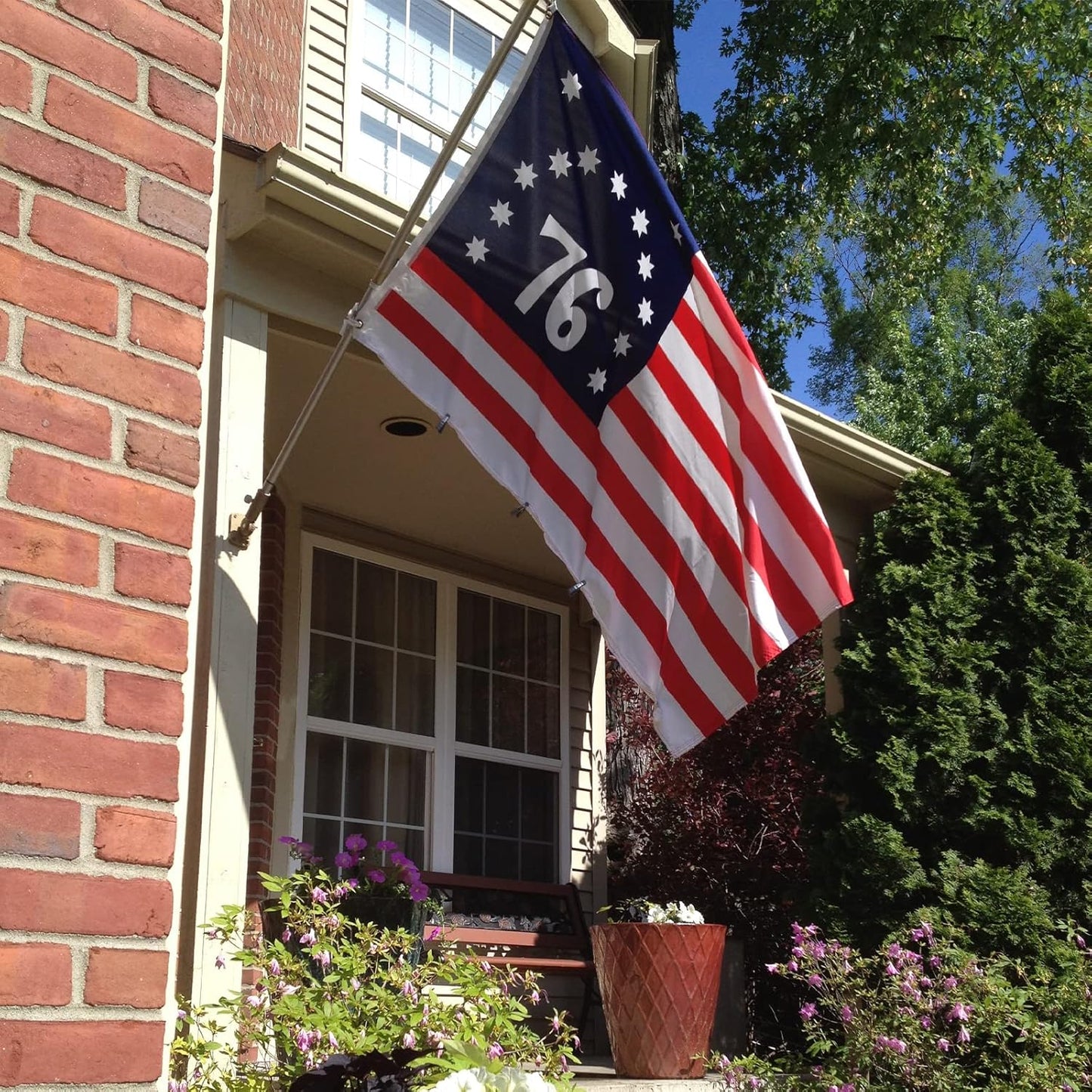 1776 Bennington Flag 3x5FT Betsy Ross Flags 13 Colonies US 76 American Flag
