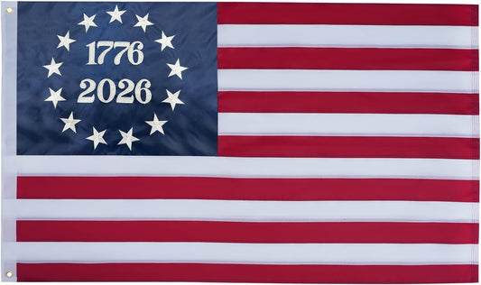 1776 Bennington Flag 3x5FT Betsy Ross Flags 13 Colonies US 76 American Flag