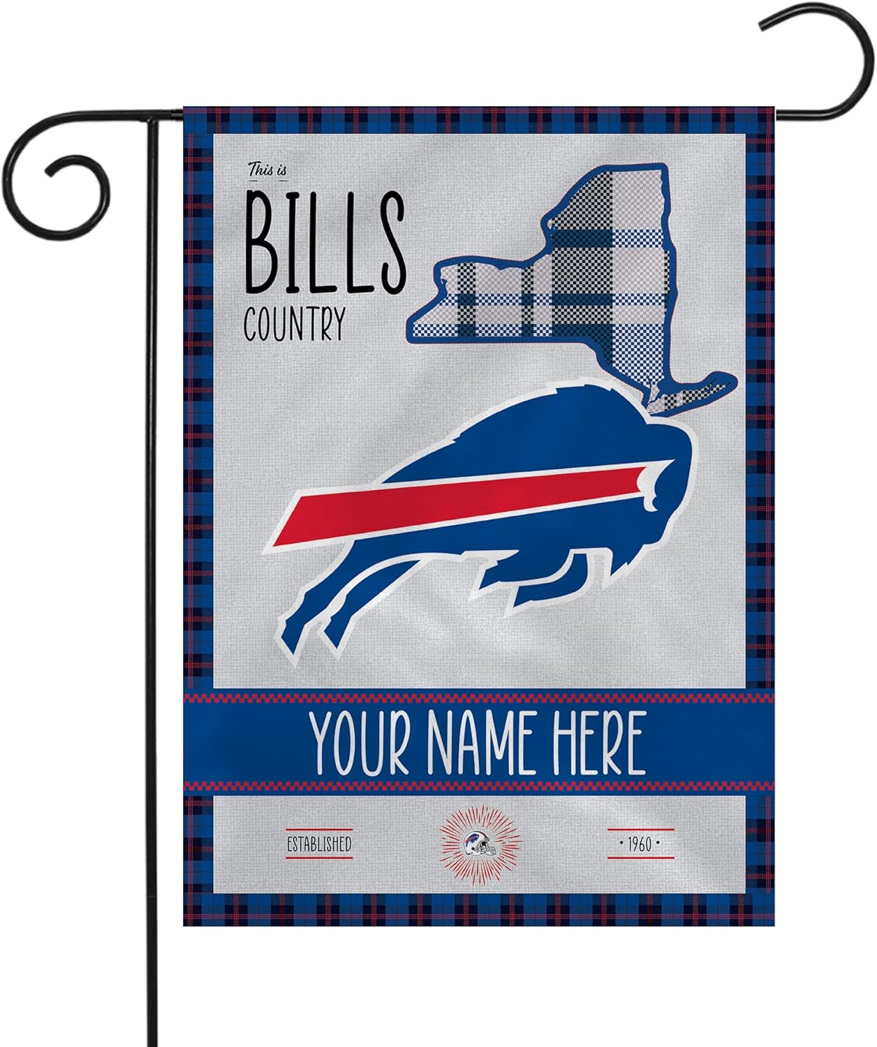 Buffalo Bills Flag- NFL Buffalo Bills Garden Patio Banner -100% polyester 12x18''  28x40''