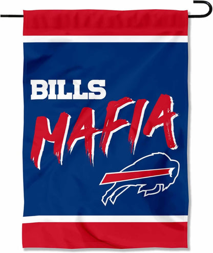 Buffalo Bills Flag- NFL Buffalo Bills Garden Patio Banner -100% polyester 12x18''  28x40''