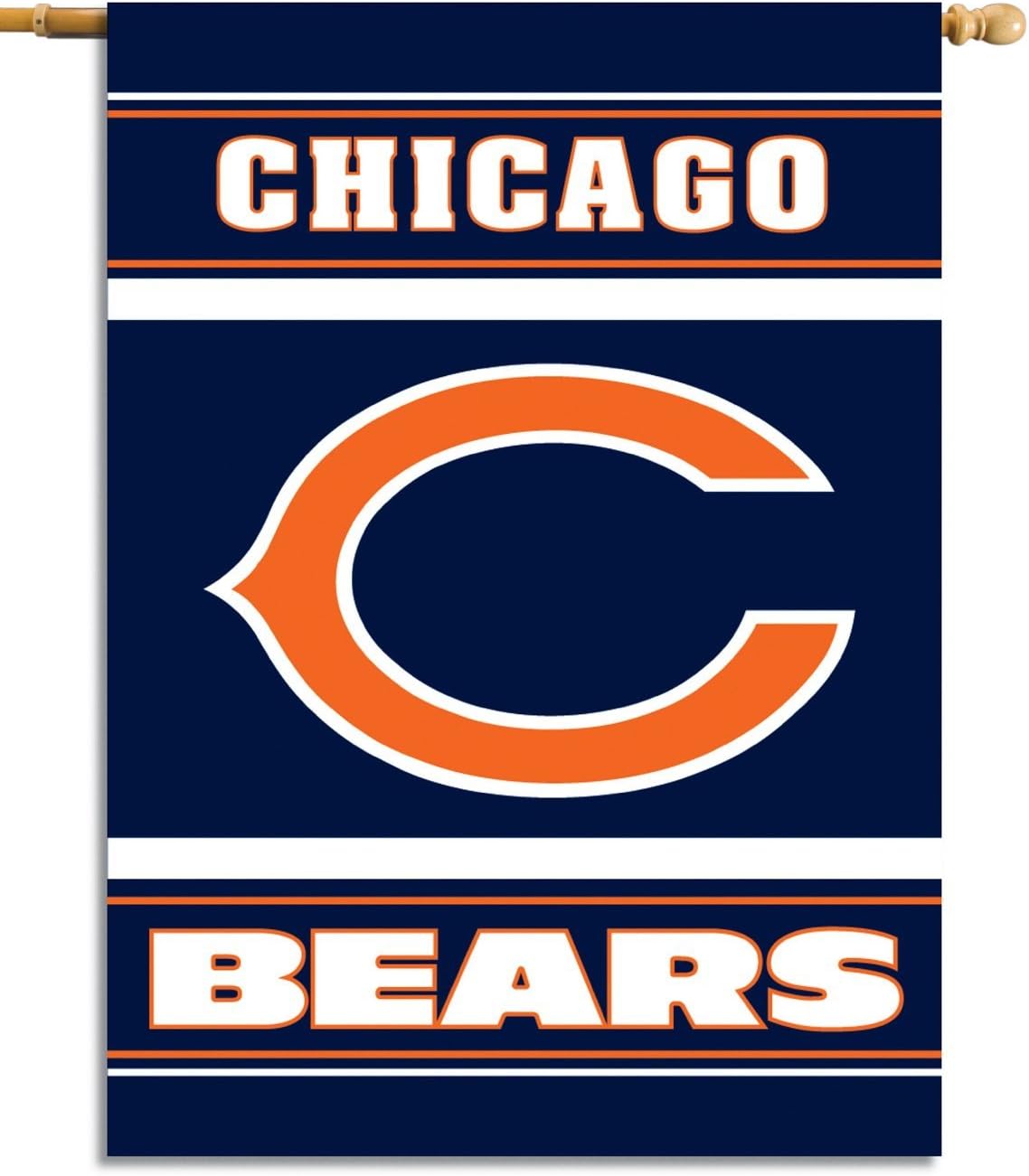 Chicago Bears Flag NFL  Garden Banner Chicago Bears Flags -100% polyester 12x18 inches / 28x40 inch