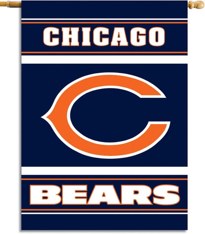 Chicago Bears Flag NFL  Garden Banner Chicago Bears Flags -100% polyester 12x18 inches / 28x40 inch