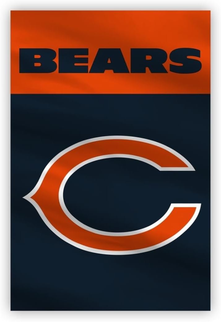 Chicago Bears Flag NFL  Garden Banner Chicago Bears Flags -100% polyester 12x18 inches / 28x40 inch