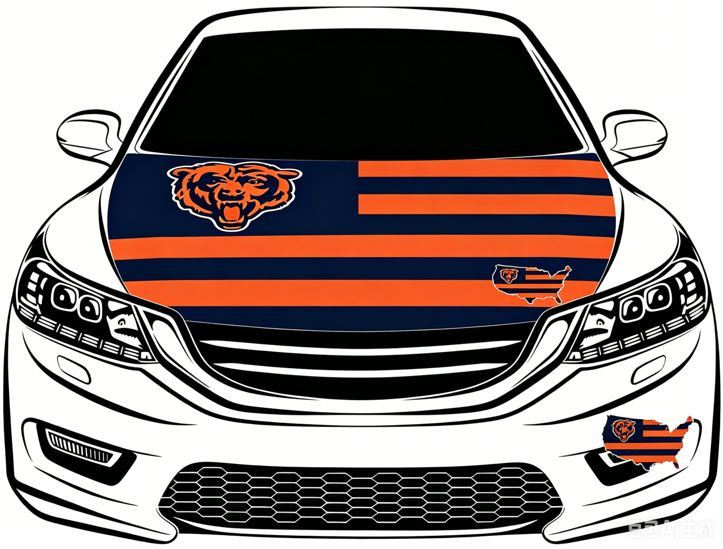 NFL Chicago Bears Flag-3.3x5 Ft 6X7Ft Car Hood Cover Banner Flag Of NFL Chicago Bears  -100% polyester