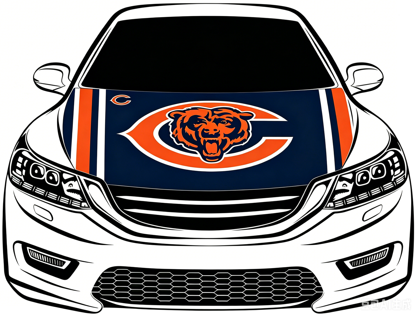 NFL Chicago Bears Flag-3.3x5 Ft 6X7Ft Car Hood Cover Banner Flag Of NFL Chicago Bears  -100% polyester