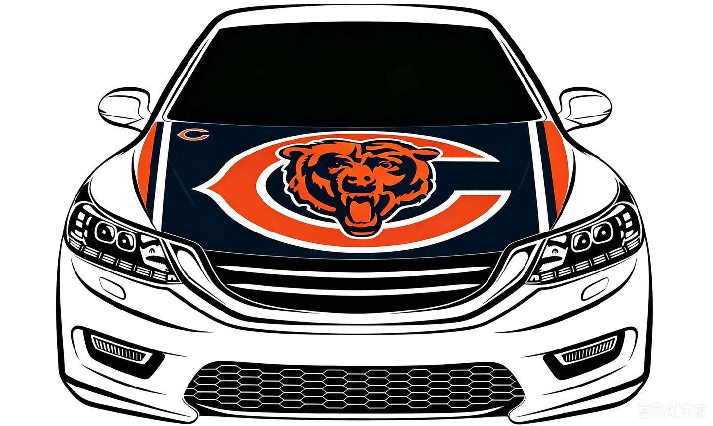 NFL Chicago Bears Flag-3.3x5 Ft 6X7Ft Car Hood Cover Banner Flag Of NFL Chicago Bears  -100% polyester