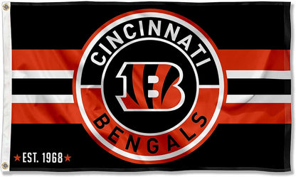 Cincinnati Bengals Flag-3x5 NFL Bengals Banner Flags -100% polyester