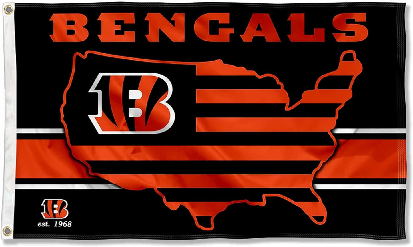 NFL Cincinnati Bengals Flag-3x5 Cincinnati Bengals Banner-100% polyester