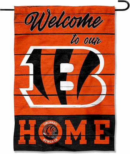 Cincinnati Bengals Flag  NFL Bengals Garden Banner Flags -100% polyester 12x18 inches / 28x40 inches