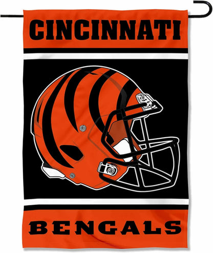 Cincinnati Bengals Flag  NFL Bengals Garden Banner Flags -100% polyester 12x18 inches / 28x40 inches