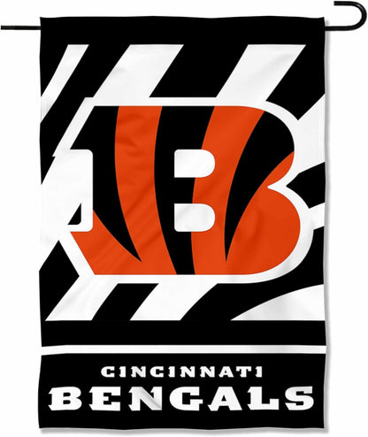 Cincinnati Bengals Flag  NFL Cincinnati Bengals Garden Banner Flags -100% polyester 12x18 inches / 28x40 inches