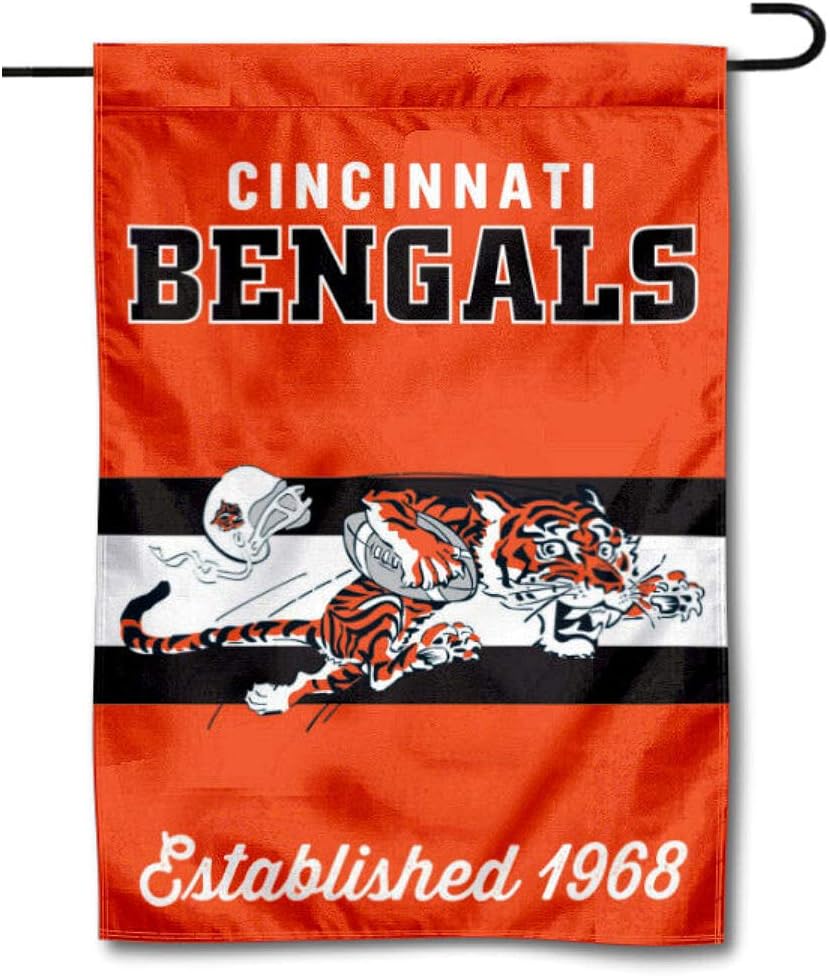 Cincinnati Bengals Flag  NFL Cincinnati Bengals Garden Banner Flags -100% polyester 12x18 inches / 28x40 inches