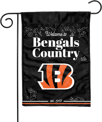 Cincinnati Bengals Flag  NFL Cincinnati Bengals Garden Banner Flags -100% polyester 12x18 inches / 28x40 inches