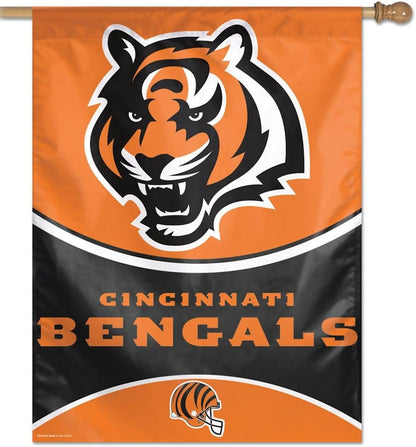 Cincinnati Bengals Flag  NFL Cincinnati Bengals Garden Banner Flags -100% polyester 12x18 inches / 28x40 inches