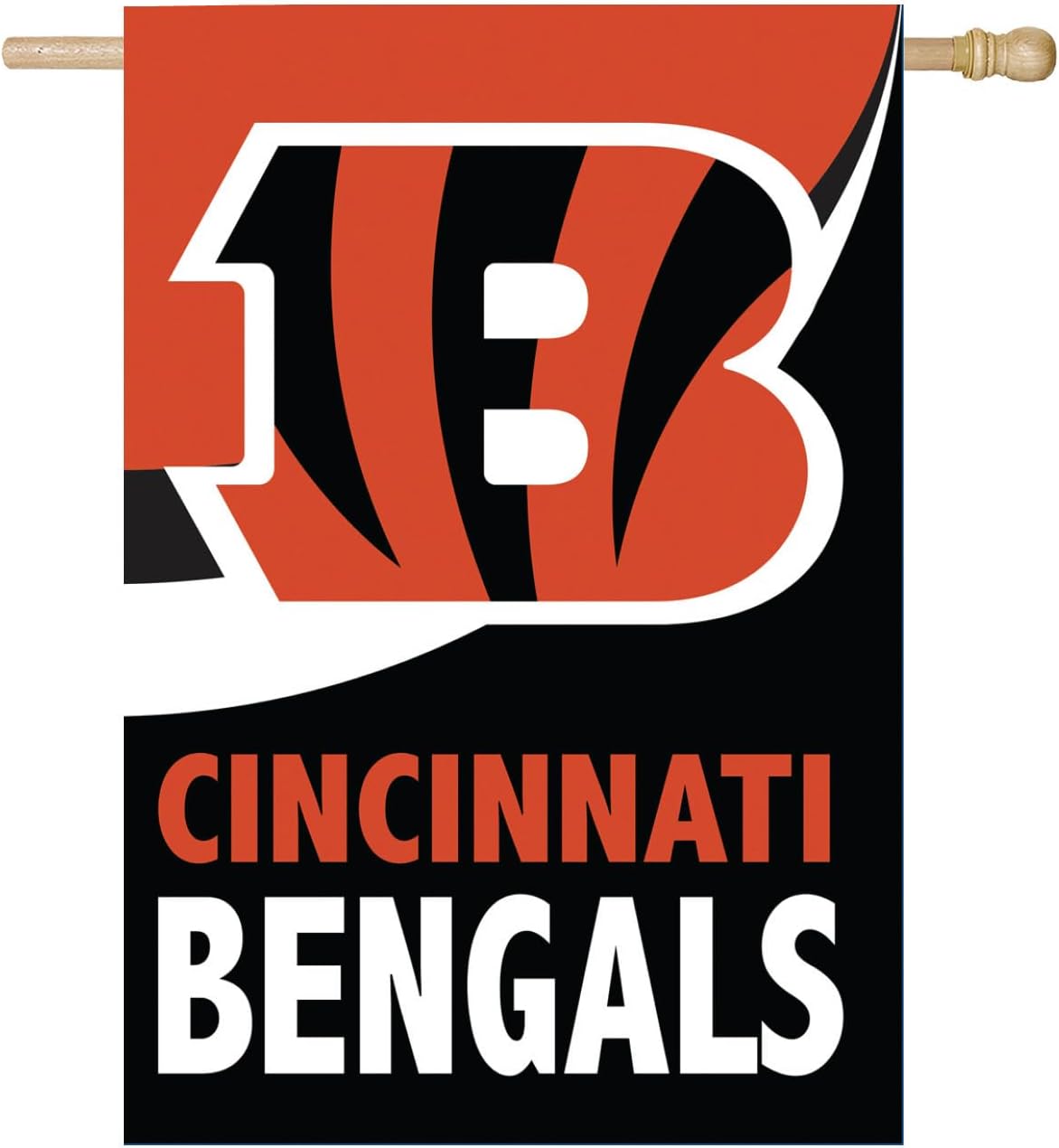 Cincinnati Bengals Flag  NFL Cincinnati Bengals Garden Banner Flags -100% polyester 12x18 inches / 28x40 inches