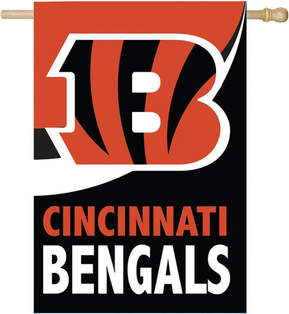 Cincinnati Bengals Flag  NFL Cincinnati Bengals Garden Banner Flags -100% polyester 12x18 inches / 28x40 inches