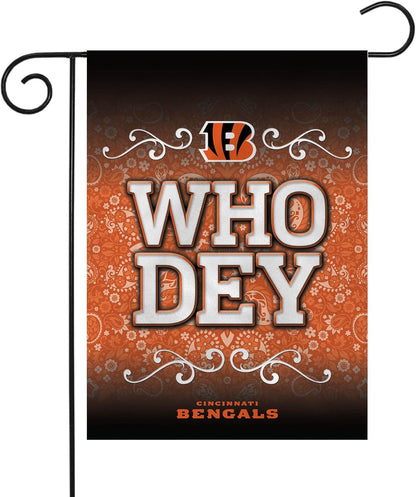 Cincinnati Bengals Flag  NFL Cincinnati Bengals Garden Banner Flags -100% polyester 12x18 inches / 28x40 inches