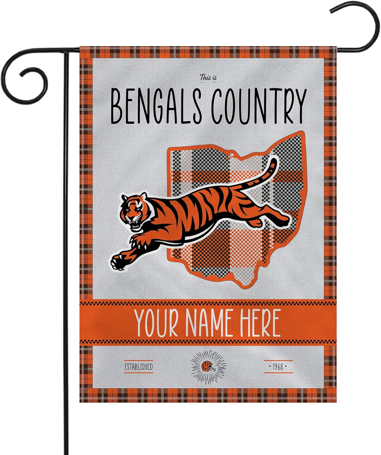 NFL Cincinnati Bengals Garden Banner Flags -100% polyester 12x18 inches / 28x40 inches Cincinnati Bengals Flag