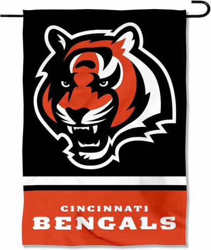 Cincinnati Bengals Flag  NFL Bengals Garden Banner Flags -100% polyester 12x18 inches / 28x40 inches