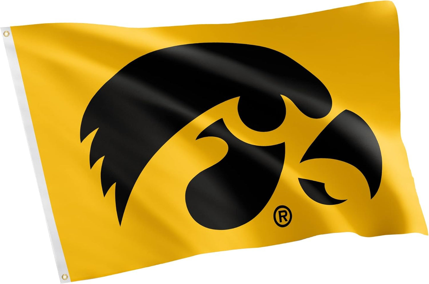NCAA Flag Iowa Hawkeyes Flag-3x5 FT Iowa University Banner-100% polyester-2 Metal Grommets