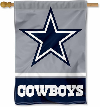 Dallas Cowboys Flag  NFL Dallas Cowboys Garden Banner Flags -100% polyester 12‘’x18‘’ / 28‘’x40‘’ inches