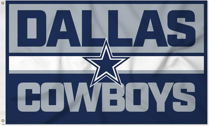 NFL Dallas Cowboys Flag-3x5Ft NFL Cowboys Banner-100% polyester-Helmet-Champions