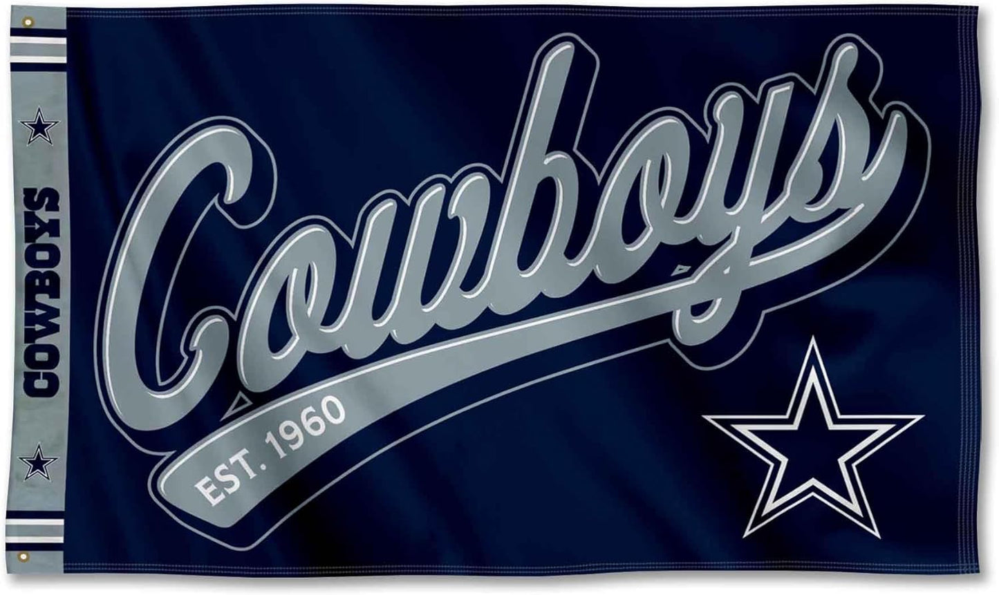 NFL Dallas Cowboys Flag-3x5Ft NFL Cowboys Banner-100% polyester-Helmet-Champions