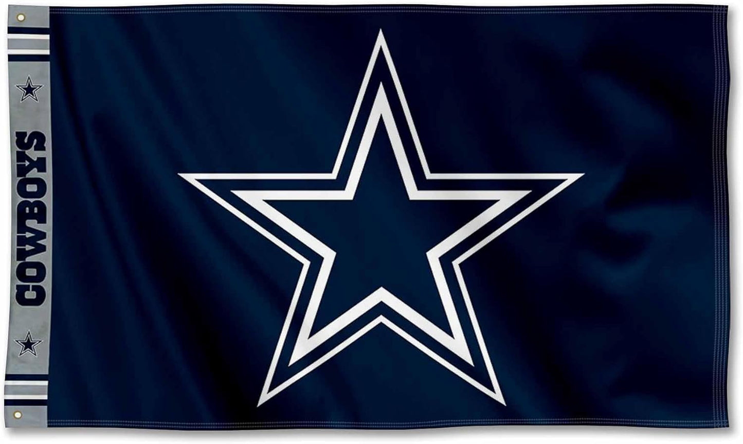 NFL Dallas Cowboys Flag-3x5Ft NFL Cowboys Banner-100% polyester-Helmet-Champions