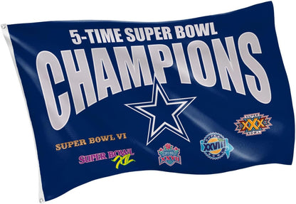 NFL Dallas Cowboys Flag-3x5Ft NFL Cowboys Banner-100% polyester-Helmet-Champions