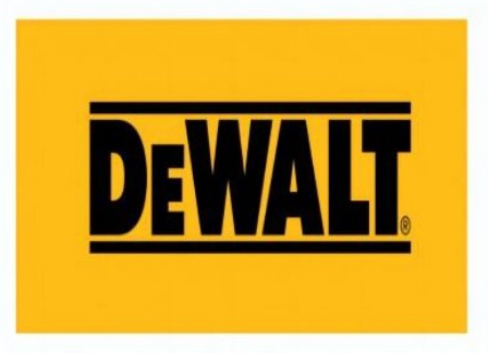 Dewalt Flag-3x5 FT-Black-100% polyester-2 Metal Grommets Banner-Yellow