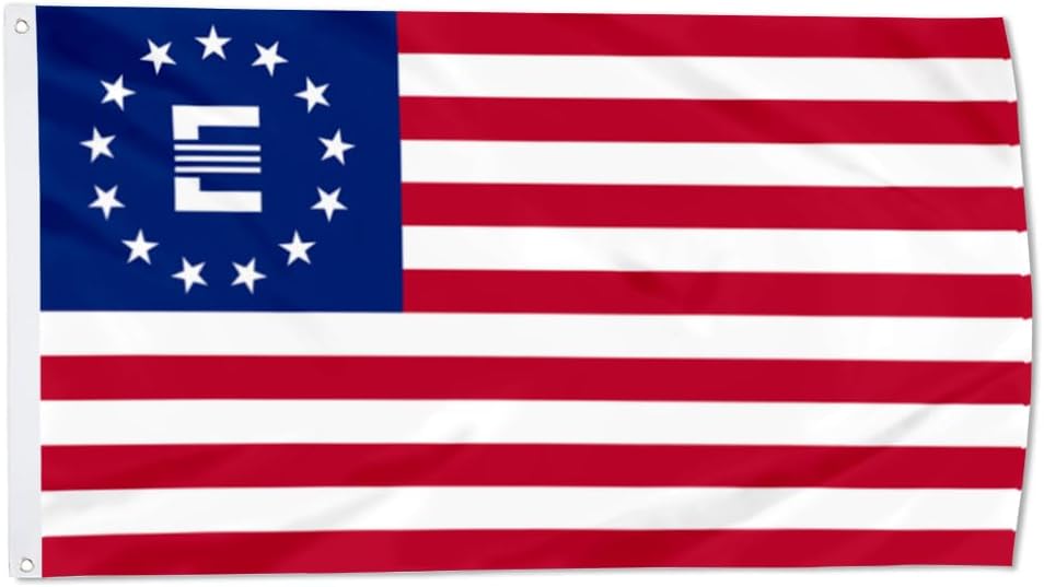Enclave E American Flag Banner 3x5Ft-100% polyester-2 Metal Grommets