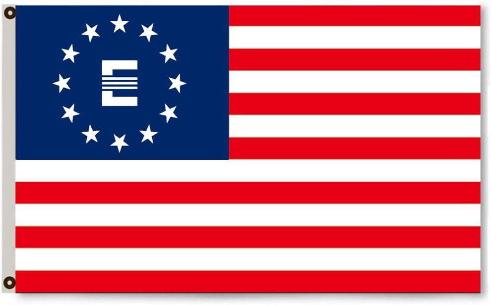 Enclave E American Flag Banner 3x5Ft-100% polyester-2 Metal Grommets