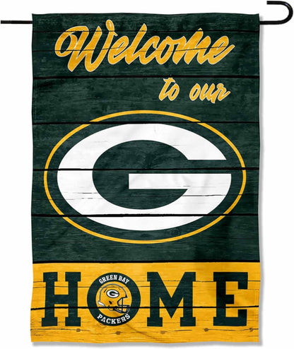 Green Bay Packers Flag 12x18 inches 28x40 inches NFL Packers Garden Banner Flags -100% polyester