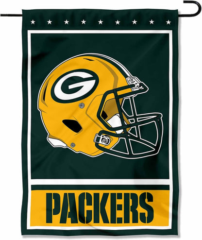 Green Bay Packers Flag 12x18 inches 28x40 inches NFL Packers Garden Banner Flags -100% polyester