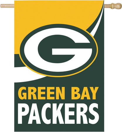 Green Bay Packers Flag 12x18 inches 28x40 inches NFL Packers Garden Banner Flags -100% polyester