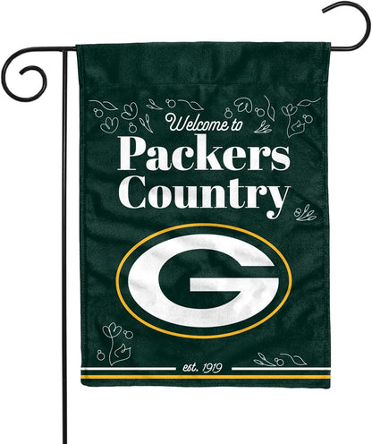 Green Bay Packers Flag 12x18 inches 28x40 inches NFL Packers Garden Banner Flags -100% polyester