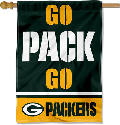 Green Bay Packers Flag 12x18 inches 28x40 inches NFL Packers Garden Banner Flags -100% polyester