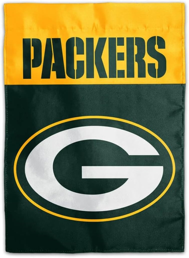 Green Bay Packers Flag 12x18 inches 28x40 inches NFL Packers Garden Banner Flags -100% polyester