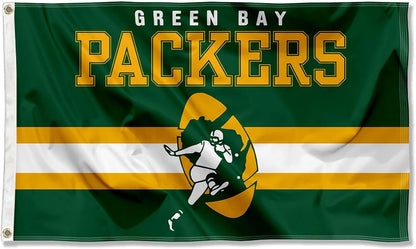 Green Bay Packers Flag-3x5 NFL Packers Banner-100% polyester -Champions-Stripes