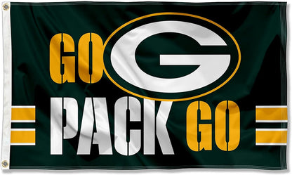 Green Bay Packers Flag-3x5 NFL Packers Banner-100% polyester -Champions-Stripes