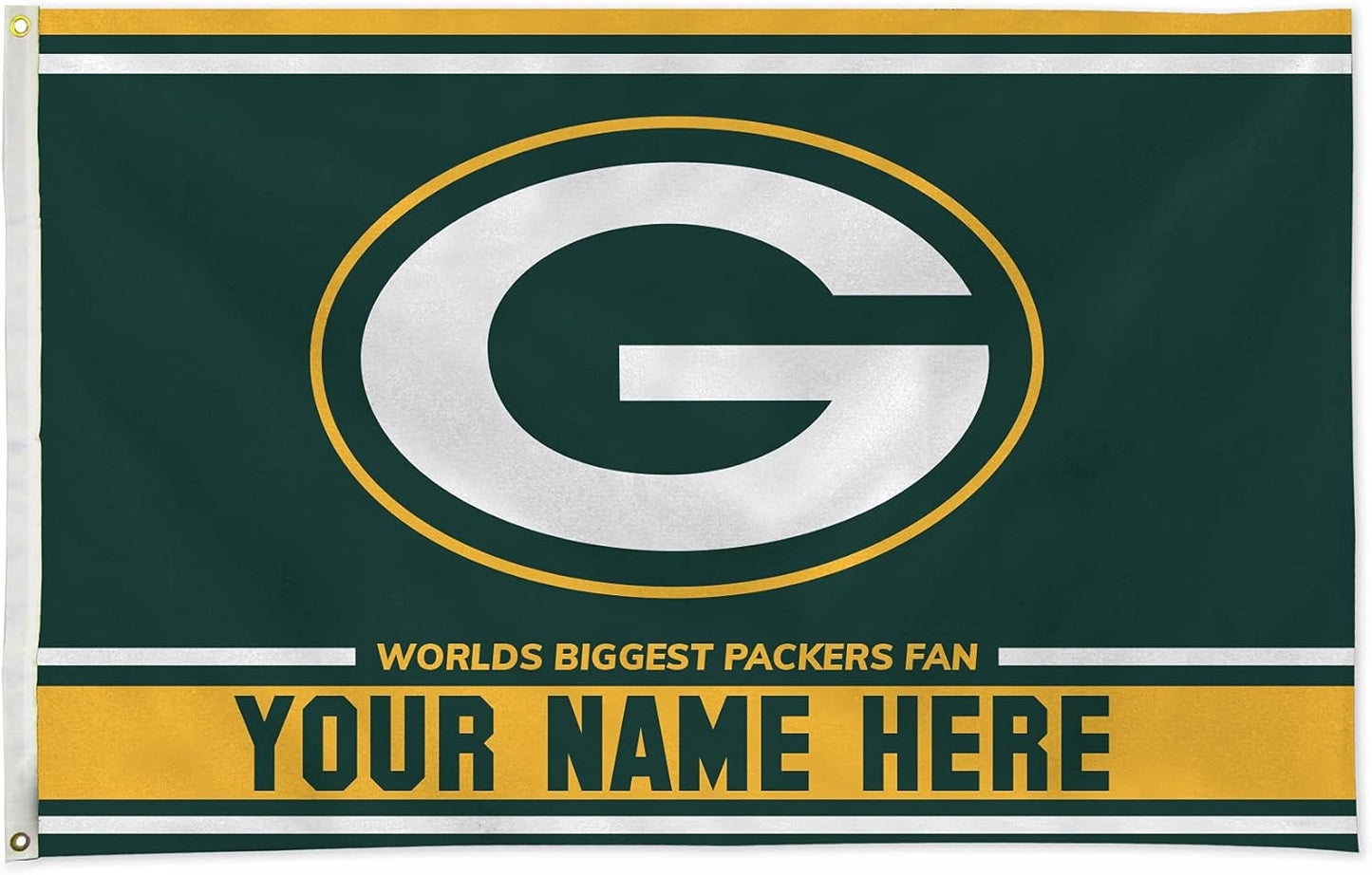 Green Bay Packers Flag-3x5 NFL Packers Banner-100% polyester -Champions-Stripes