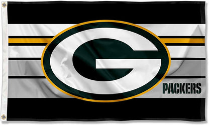 Green Bay Packers Flag-3x5 NFL Packers Banner-100% polyester -Champions-Stripes